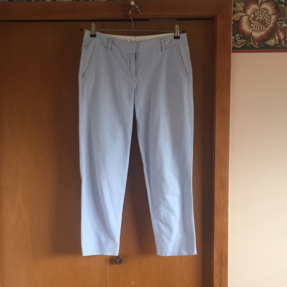 J.Crew light blue cropped pants sz 4